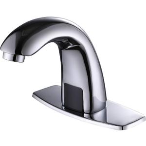 Charmingwater Touchless Bathroom Sink Faucet, Motion Automatic Sensor Faucet with Hole Cover Plate, Chrome