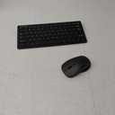 TECKNET Wireless Keyboard and Mouse Combo, Mini Cordless Computer Keyboard and Mouse Set 2.4GHz, Silent Adjustable 1600 DPI, Quiet Click, Lag-Free for Computer, Laptop, PC, Windows, Mac, Chrome OS (Black)
