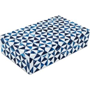 Handicrafts Home Decorative Storage Box 10x6 – Remote Organizer Box with Lid, Modern Decorative Keepsake Box, Boho Shelf Décor, Memory Box for Photos or Letters, Decorative Box for Table Décor