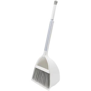 Small Broom and Dustpan Set, Household Mini Broom and Dustpan Set, Mini Broom and Cleaning Set Suitable for Various Small Areas (White)
