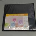 SUNEE 3 Ring Binder 1 Inch 1 Pack, Clear View Binder Three Ring PVC-Free (Fit 8.5x11 Inches) for School or Office Supplies, Black