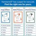 Hammermill Cardstock, Premium Color Copy, 100 lb, 8.5x11 - 1 Pack (250 Sheets) - 100 Bright, Made in the USA Card Stock, 120024R, White