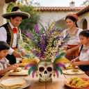 24 Pcs Mardi Gras Glitter Picks 17 Inch Mardi Gras Table Centerpiece Decoration Purple Gold Green Mardi Gras Tree Topper Floral Berry Stems Picks Toppers and Sprays for Carnival Party