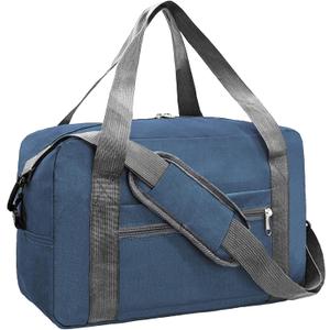 For Spirit Airlines Personal Item Bag 18x14x8 in Underseat Carry-on Luggage foldable Travel Duffle Bag for Airplanes (30L, Navy)