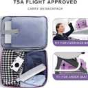 Large Travel Backpack, Laptop Backpack for women, Expandable 52L Carry On Backpack, TSA Water Resistant Weekender 18.4 Inch Laptop Backpack, Anti Theft Business Computer Bag with USB Port, Purple