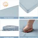 Patio Chair Cushion 18"x18"x2.5" for Patio Furniture, 2 Pack, Indoor/Outdoor Waterproof Square Corner Seat Cushion with Ties, Chair Pads for Garden Dining Office Sofa-Frost Blue