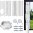 Portable Air Conditioner Sliding Door Vent Kit with 4-in-1 Coupler FilterAdjustable Sliding Door Ac Vent for 5.9 Exhaust HoseAdjustable Ac Vent Kit for Sliding Door/Window Max length 90inches (6 Panels)