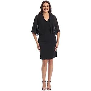 London Times Women's Easy Feminine Polished Capelet Cover Up Occasion Guest of Event, Size 16