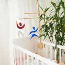 Color Dancers Hanging Mobile,Montessori Mobile, Infant Toy, Baby Mobile, Visual Tracking, Newborn Toy