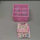 Jewelry Toys-for-Girls,Toddler Girl Toys Age 6-8,Lovely Rings Earrings Kids-Toy for 3 4 5 6 7 Year Old Girls,Play Jewelry Princess Toy for Dress Up,Halloween Birthday Unicorns-Gifts-for-Girl (Pink)