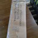 Feonase Dining Chairs Set of 6, Modern Kitchen Chairs with Ergonomic Backrest, MDF Board and Metal Legs, Dinner Chairs for Dining Room, Kitchen and Living Room, Easy Assembly, Black