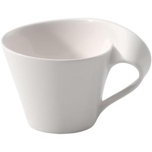 Villeroy & Boch New Wave Cafe Cappuccino Cup, 8.5 oz, Premium Porcelain, White