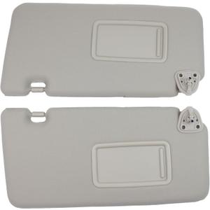 2Pcs Begie Driver and Passenger Side Sun Visor for Nissan Versa 2007-2012