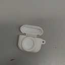 2 in 1 Protective Case Combo Set Compatible for Apple AirPods 3(2021) AirTag, GPS Tracker Holder with 2 PCS TPU Screen Protector&Keychain, Soft Silicone Anti-Lost Anti-Scratch Skin Cover(White)