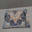 Boho Pillow Covers 12x20 Set of 2, Light Blue Beige Carpet Pattern Outdoor Decorative Throw Pillows Vintage Linen Ethnic Rustic Farmhouse Cushion Cases for Couch Sofa Decor