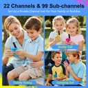 Walkie Talkies for Kids Games Outdoor Toys for 3-12 Year Old Boys Girls, 3 Miles Long Range Walkie Talkie to Camping Hiking, 4 Year Old Girl Birthday Gifts for 3 4 5 6 7 8 9 Year Old Boy Girl Gift