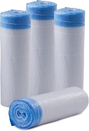 Smart Automatic Cat Litter Box - Self Cleaning Cat Litter Box with Built in Odor Eliminator -Works with Clumping Cat Litter (Self-Cleaning Litter Box) (Replacement Bags 4 Rolls)