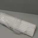 Modern Peel and Stick Wallpaper Boho Contact Paper for Cabinets Drawers 17.3inW 393inL Beige and White Striped Geometric Self Adhesive Wallpaper for Bedroom Bathroom Wall Decor Neutral Vinyl