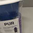 PUR 7-Cup Water Filter Pitcher, Cleaner, Great-Tasting Water, Dishwasher Safe, Powerful, Faster Filtration, LockFit Cap Design - White