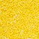 India Tree Nature's Colors, Yellow, Sugar Sprinkles for Baking and Decorating, Small, 2.7 Oz Jar (Pack of 1)