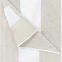 Cotton Oversized Beach Towel - Large 70 x 35 Inch Pool Towel, Chiffon Striped Quick Dry Swimming Cabana Towel