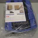 Folding Hand Truck 500lbs, Portable Heavy Duty Dolly Cart, 6 Wheels Collapsible Luggage Cart with 2 Elastic Ropes - Compact Trolley Cart for Easy Moving - Ideal Hand Cart for Travel and More (17, Blue)