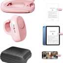 Kindle Page Turner Ring  Finger-Wear Click Controller for Comfortable One-Hand Page Turning, Ring Style Design for Reading in Bed or on The CouchPink