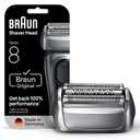 Braun Series 8 83M Electric Shaver Head Replacement Cassette, Silver (1 Count (Pack of 1))