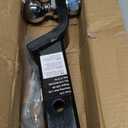 METOWARE Trailer Hitch Ball Mount, 2" Drop Hitch with 2" Ball, 6,000 lbs GTW Fits 2" Receiver for Truck SUV Boat RV, Solid Steel Towing Kit with Hitch Pin & Clip, Black