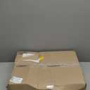 Joydeco 100% Blackout Roller Shades Cordless Blinds for Windows, Free-Stop Shades, UV Protection, Natural Woven Blinds for Home and Office, Light-Proof Aluminum Cover (34" W x 75" H, White)