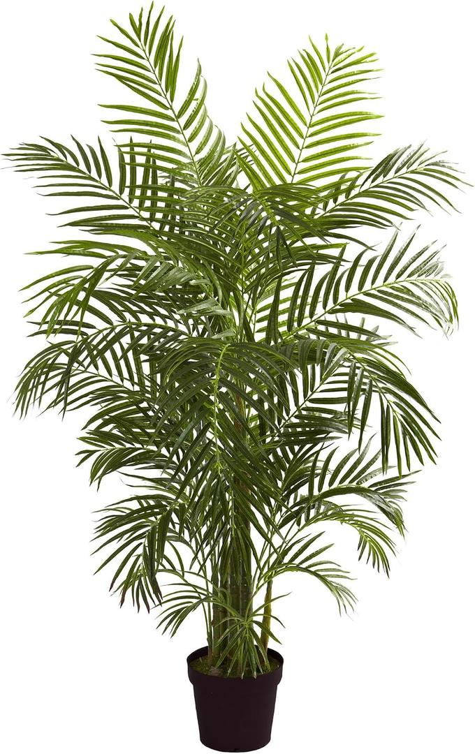 Nearly Natural 4.5ft Artificial Areca Palm Tree, UV Resistant (Indoor/Outdoor)