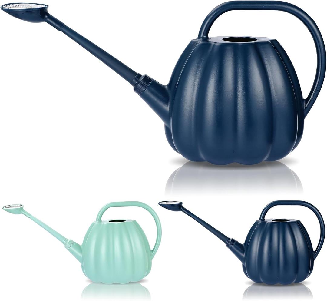 2.5 Gallon Watering Can for Outdoor Plants Bottle for Watering Indoor Outdoor Plants,Modern Plant Watering Can Large Long Spout with Sprinkler Head (Blue)