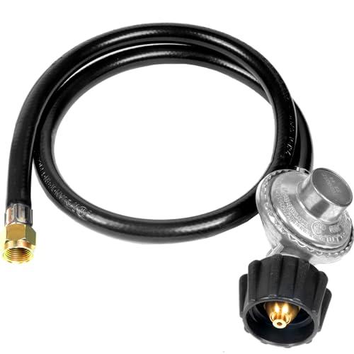 Amazon.com : GrillAce Gas Grill Regulator and Hose,Propane Hose with Regulator Replacement for Weber, Blackstone, Nexgrill, Fire Pit, Most LP Gas Grills (3ft) : Patio, Lawn & Garden