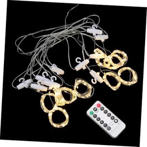 USB Powered Curtain String Light with Remote LED Copper Wire Decorative Decor Party Indoor Warm Lighting for Bedroom Dorm Holiday Festivities