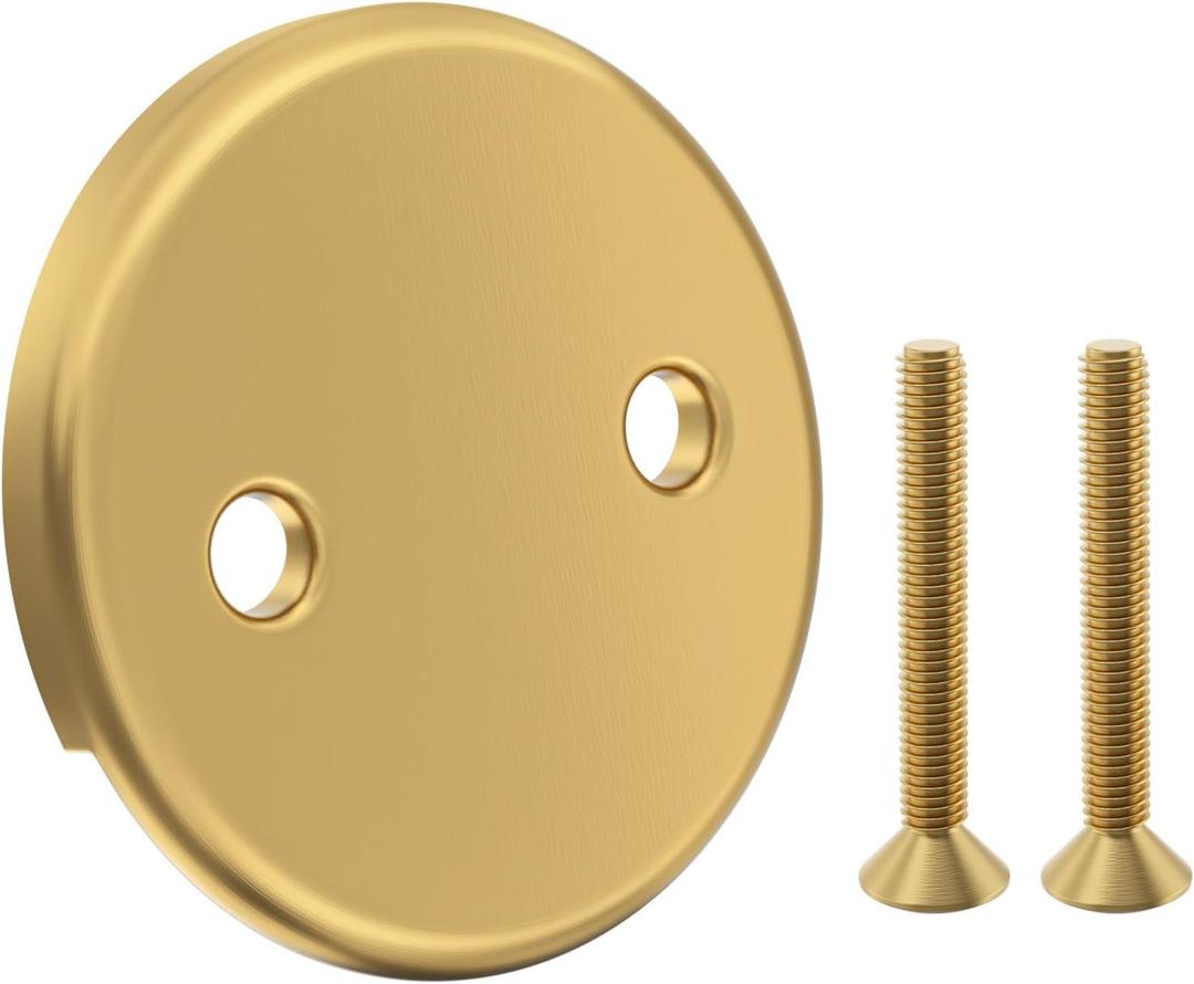 Tub Drain Overflow Cover RP31556CZ Replacement Delta Tub Drain Kit -Bathtub Drain Overflow Plate,Fits Most Standard Bath Tub Drains -Champagne Bronze