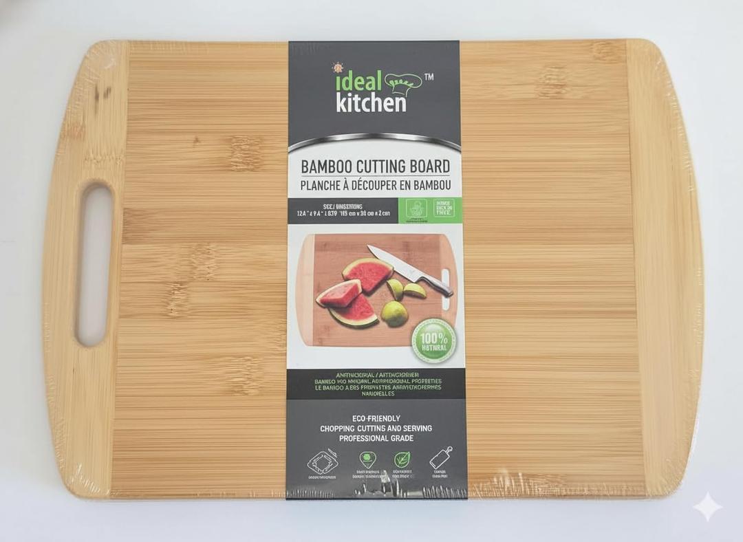 Bamboo Cutting Board  Small & Durable, Eco-Friendly, Perfect for RV, Camping, Tiny Kitchens, Multi-Purpose 13.4" x 9.4"
