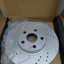 MOTOREVO Front Brake Kit for Corolla [2003-2008] Geomet Coated & Slotted Brake Rotors and Ceramic Brake Pads [275mm10.8in] Universal Fit for 2003 2004 2005 2006 2007 2008 Front Brake Discs