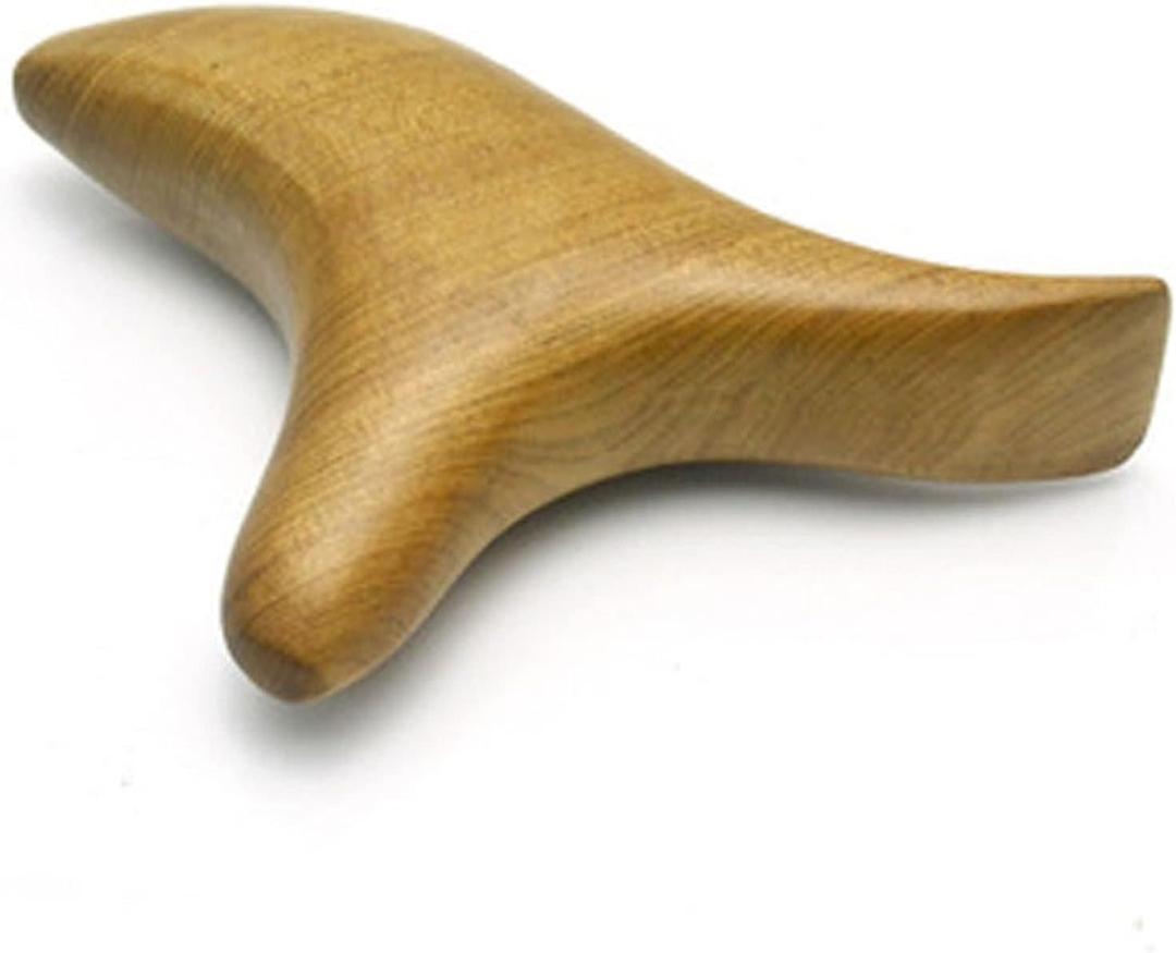 Broman Reflexology Tools, Wood Therapy Massage Tools, Widely Used as Head Neck Hand Waist Calf Leg Foot Massager, Small Tool but High Usefulness  Triangle Massager