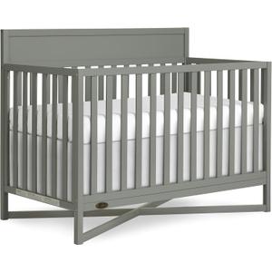 Dream On Me Owen 5-in-1 Convertible Full-Size Baby Crib in Sea Grass, GreenGuard Gold & JPMA, Converts to Toddler, Day, & Full-Size Bed Non-Toxic Paint, Safe Sleep Environment, 53.7"L x 29.6"W x 42.1"H