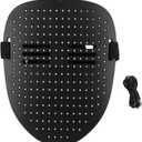 LED Party Face Cover 50 Modes Rechargeable Light Up Transforming Face Cover with Gesture Sensing 5V 1A