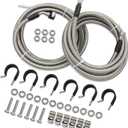 Stainless Steel Braided Hose Fuel Gas Line Kit Complete Repair Lines For 05-10 Chevy Cobalt HHR G5