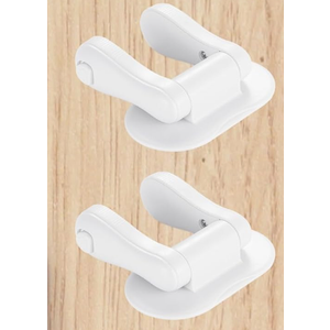 Inaya Door Lever Lock (2 Pack) – Child Proof Handle Locks, 3M Adhesive & Easy Installation for Home, Baby-Proof Locks for Kids Safety, Compatible with standard doors