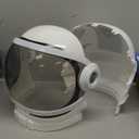 Spooktacular Creations Astronaut Helmet for Kids with Movable Visor Pretend Role Play Accessory Toy Set Halloween Costumes (White)