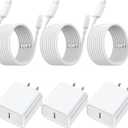 10FT iPhone Fast Charger,3Pack Extra Long[Apple MFi Certified]iPhone USB C Charger Fast Charging 10Foot USB C to Lightning Cable Cord Quick Adapter Block for iPhone14 13 12 11 Pro Max/Plus/Mini/X,iPad