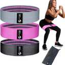 Fittest Pro by Limm Resistance Bands for Legs and Butt, Fabric Exercise Loop Bands Yoga, Pilates, Rehab, Fitness and Home Workout, Strength Bands for Booty