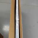 51.18" Tall Extra Tall Pet Gate Dog Door, Auto Close Safety Gates for Kitchen Living Room Doorways Hallway, Indoor Pet Gates for Dogs or Cats(Black) (White, 29.6-40.5")