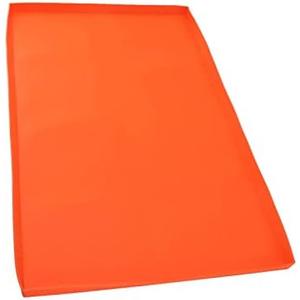 Silicone Grill Mat Protective Silicone Grill Mat Cover Washable High Temperature for Baking Pan (28 Inches Orange)