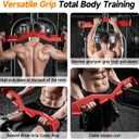 Multi-Functional Cable Machine Attachment Set, Ergonomic LAT Pulldown Attachment for Whole Back Training, Cable Attachments for Gym Home Include Tricep Rope and 2 LAT Pull Down Bar