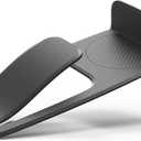 Spring - Door Stopper, Door Holder and Damper - Double Protection Against Doors Closing and slamming, Floor mounting (Black)