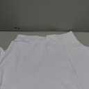 Urban CoCo Women's A-Line Elastic High Waist Flare Work Midi Knee Length Stretchy Skirt (Medium, White)